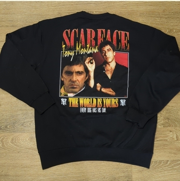 Scarface Crewneck Sweatshirt Men's Size Large - Picture 1 of 3